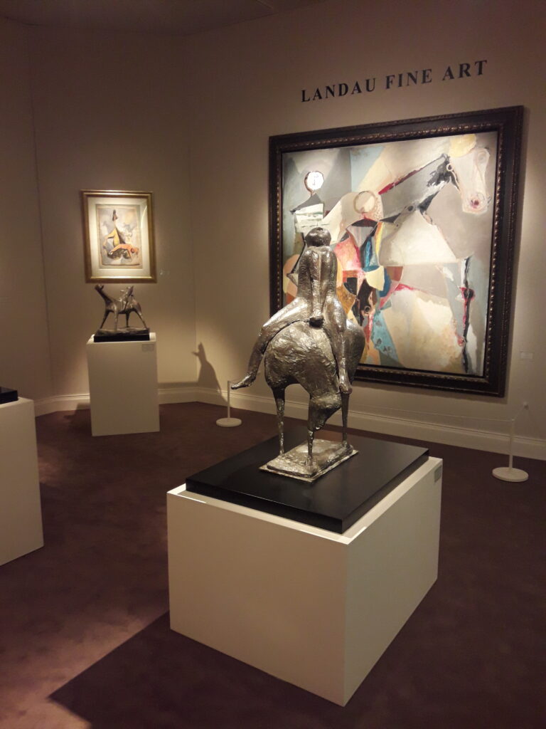 Obras en una feria de arte